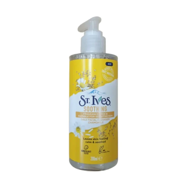 St. Ives Soothing Fragrance Free And Suitable For Sensitive Skin Daily Facial Cleanser Chamomile 200ml