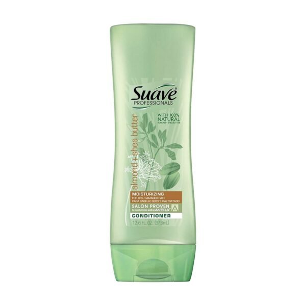 Suave Professionals Almond + Shea Butter Conditioner, For Dry And Damage Hair, 12.6 Fl.OZ (373ml)