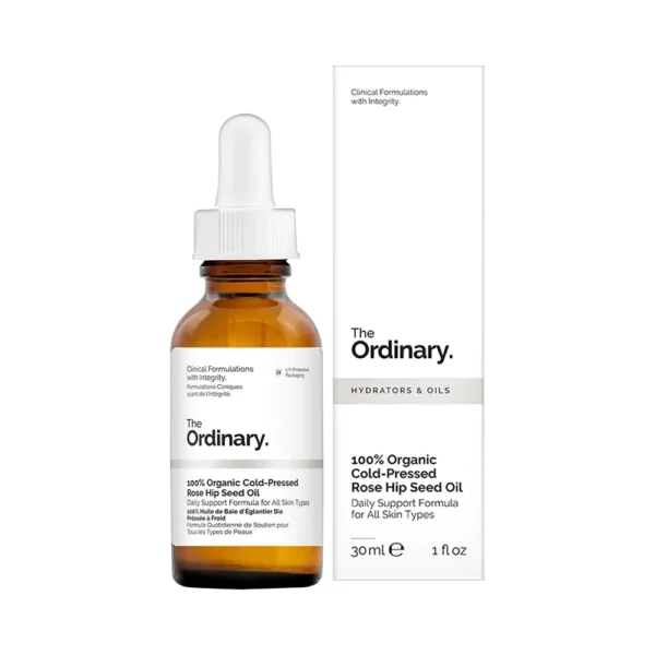 The Ordinary Hydrators & oils 100% Organic Cold-Pressed Rose Hip Seed Oil Size, 1 FL.OZ 30ml