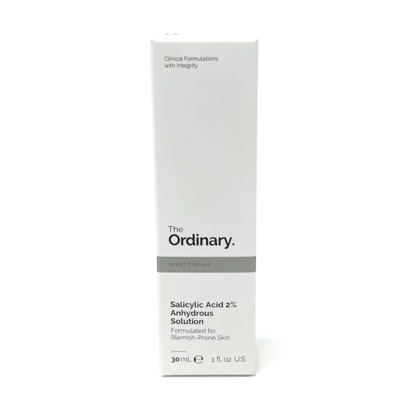 The Ordinary Salicylic Acid 2% Anhydrous Solution Direct Acids, For Blemish Prone Skin, 30ml 1 FL.OZ