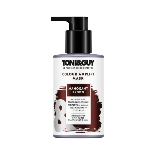 Toni & Guy Colour Amplify Mask Mahogany Brown Natural or Dyed Hair Rich Tones