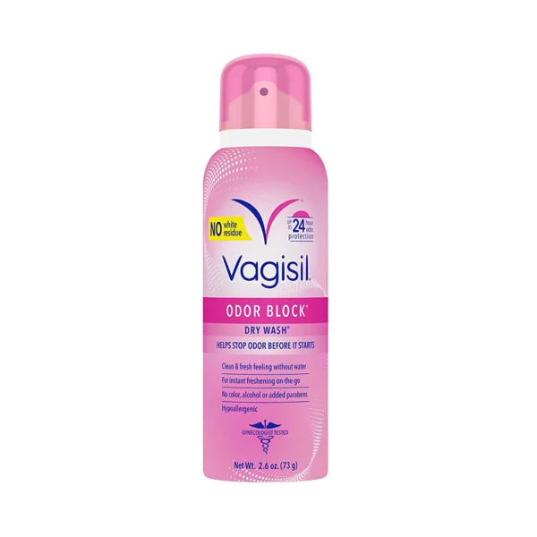 Vagisil Odor Block Dry Wash Helps Stop Odor Before It Starts 2.6 OZ (73g)