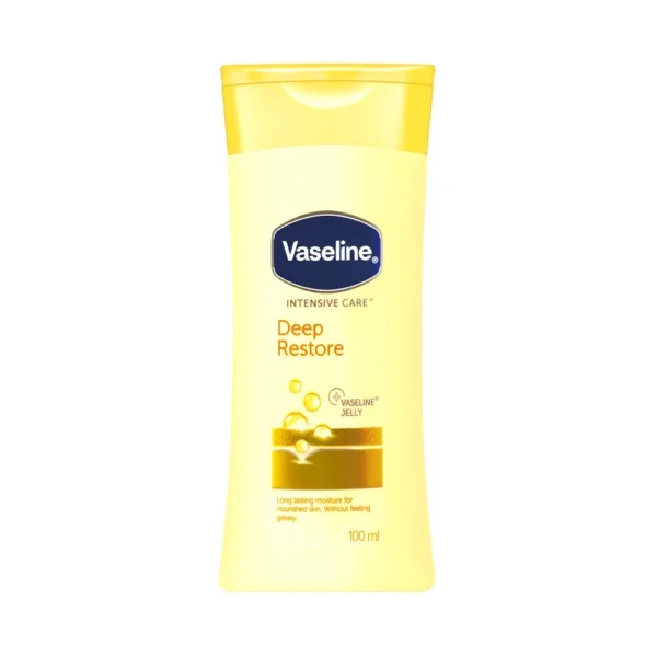 Vaseline Intensive Care Deep Restore Long Lasting Moisture For Nourished Skin Without Feeling Greasy Lotion 100 ml