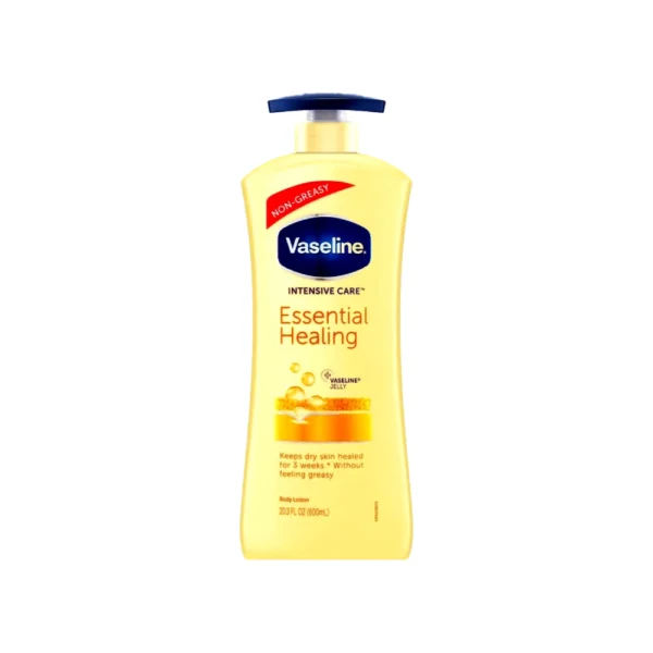 Vaseline Intensive Care Essential Healing Body Lotion, 20.3 FL Oz (600ml)