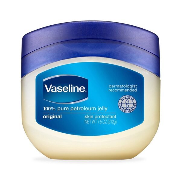 Vaseline 100% Pure Petroleum Jelly Original, Skin Protectant, 7.5 oz. (212g)