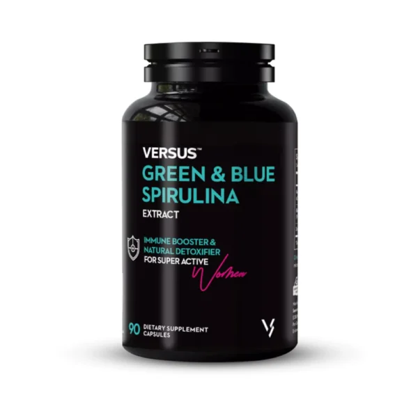 Versus Green & Blue Spirulina Immune Booster And Natural Detoxifier 90 Capsules