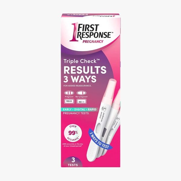 First Response Pregnancy triple check result 3 ways 3 test