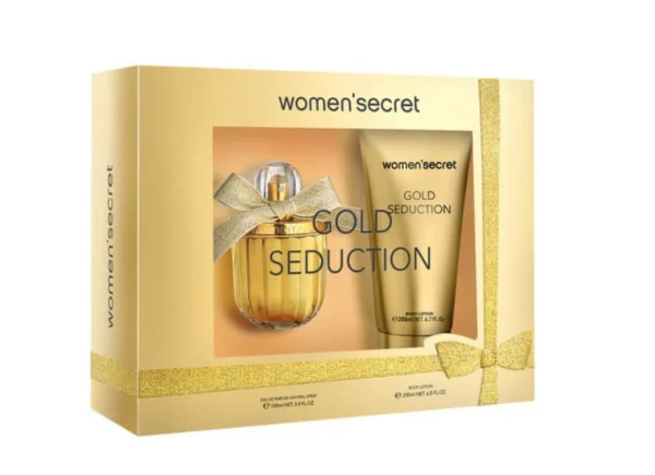 Women Secret Gold Seduction Set Eau De Perfume 100ml + Body Lotion 200 ml