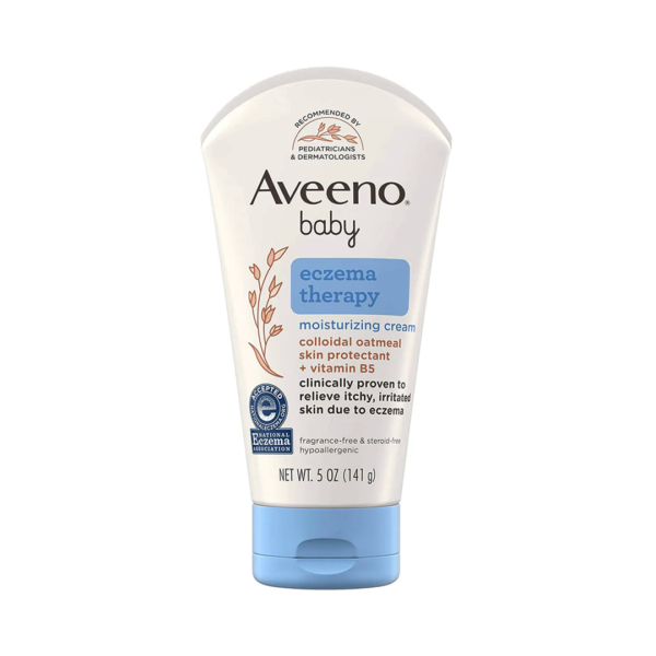 Aveeno Baby Eczema Therapy Moisturizing Cream Relieve Irritated Skin Due To Eczema 5 OZ (141g)