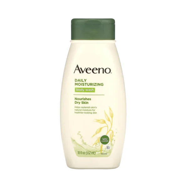 Aveeno Daily Moisturizing Body Wash Nourishes Dry Skin 18 fl oz (532ml)
