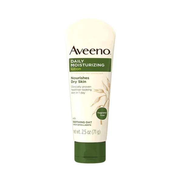 Aveeno Daily Moisturizing Body Lotion with Soothing Oat, 2.5 Oz (71g)