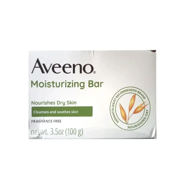 Aveeno, Moisturizing Bar, Fragrance Free, 3.5 oz (100 g)