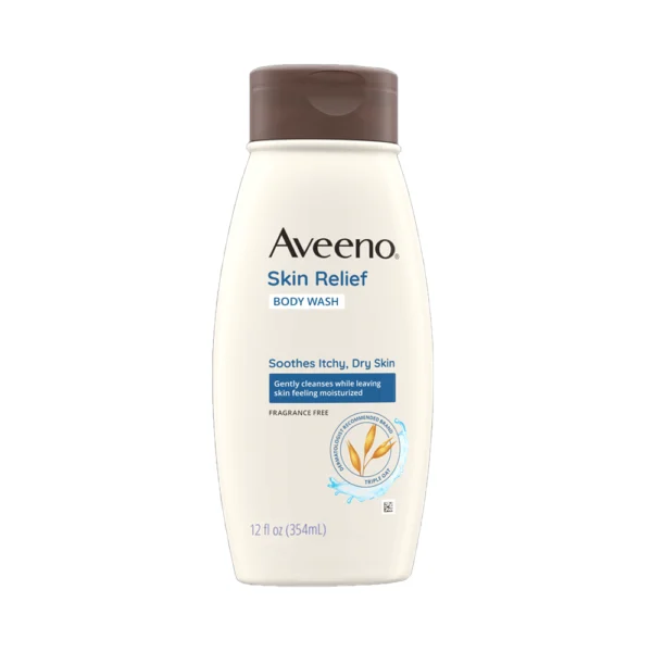 Aveeno Skin Relief Body Wash Soothes Itchy Dry Skin Fragrance Free 12 Fl Oz 354 ml
