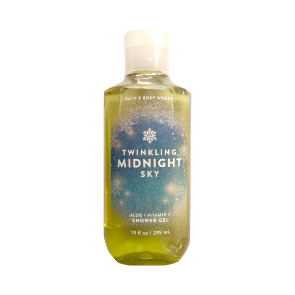 Bath and Body Works, Twinkling Midnight Shower Gel, Aloe & Vitamin E, 10 FL.OZ (295ml)