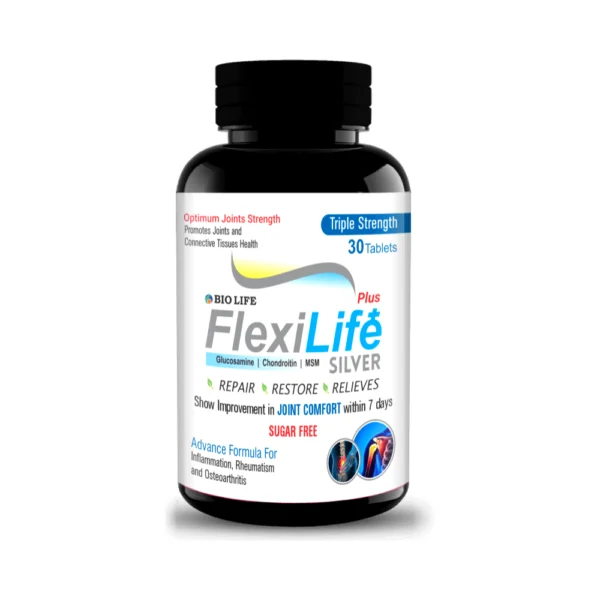 Bio Life Flexilife Plus Silver Glucosamine Chondroitin MSM 30 tablets