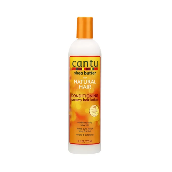 Cantu Shea Butter For Natural Hair Conditioning Creamy Hair Lotion Softens & Detangles 12 Fl.OZ (355ml)