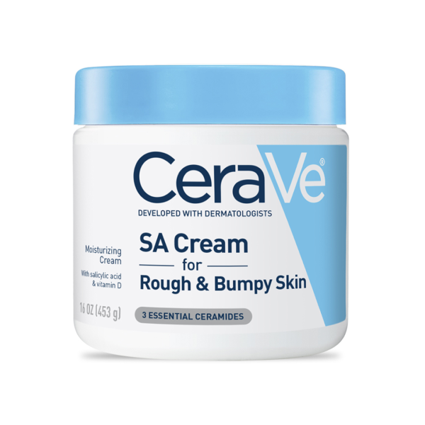 Cerave SA Cream For Rough & Bumpy Skin, 3 Essential Ceramides, Moisturizing Cream With Vitamin D 16 OZ (453g)