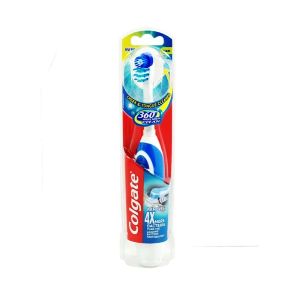 Colgate Power Tooth Brush Cheek & Tongue Cleaner Removes 4X More Bacteria