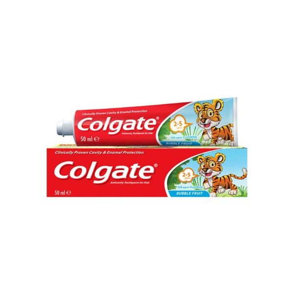 Colgate Bubble Fruit Toothpaste For Kids 2-5 Years, 50ml