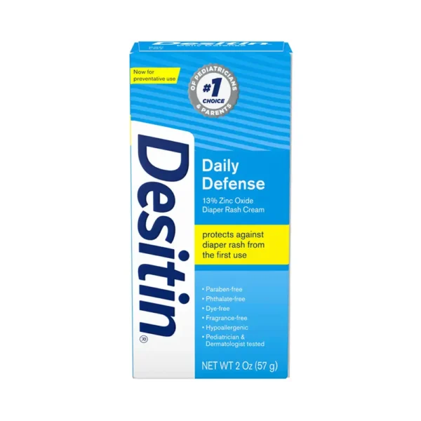 Desitin Daily Defense Baby Diaper Rash Cream with Zinc Oxide 2 Oz (57g)