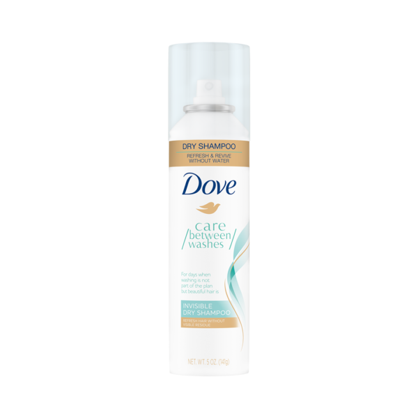 Dove Care Between Washes, Invisible Dry Shampoo, Refresh & Revive Without Water, No Visible Residue, 5 OZ (141g)