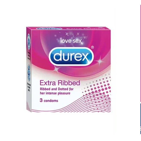 Durex Extra Ribbed 3 Condoms