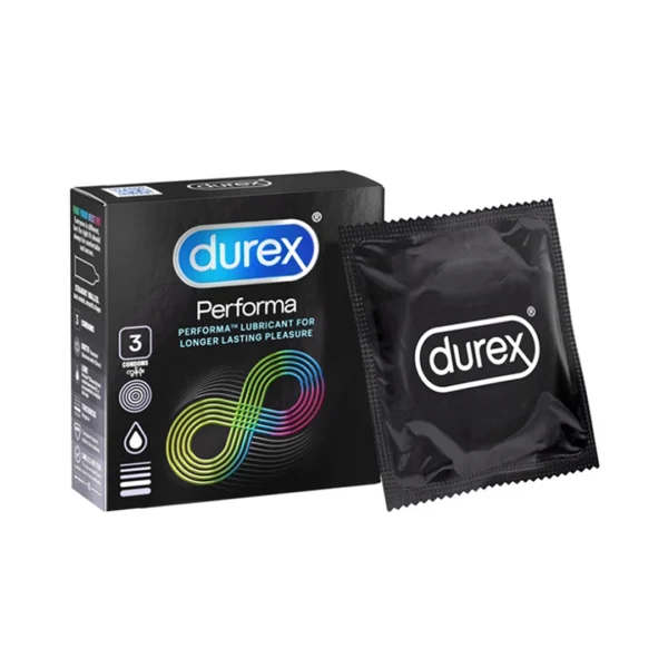 Durex Performa Enhanced Lubricant To Make Him Last Longer 3 Condoms