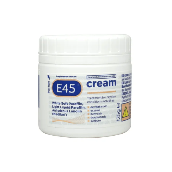 E45 Dermatological Cream Treatment for Dry Skin Conditions (125g)