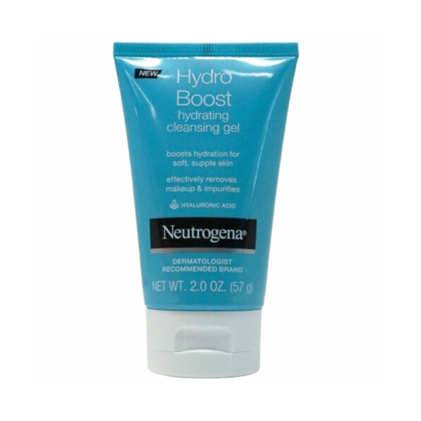 Neutrogena Hydro Boost Hydrating Cleasing Gel, Effectively Removes Makup, 2.0 OZ (57g)