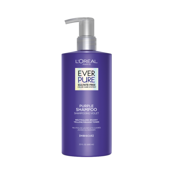 Loreal Paris Ever Pure Purple Shampoo Sulphate Free Color Care System 23 FL.OZ (680ml)