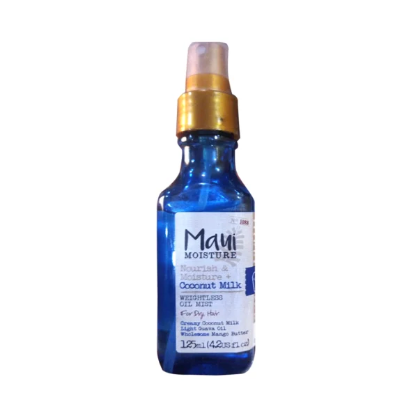 Maui Moisture Nourish & Moisture Coconut Milk Weightless Oil Mist For Dry Hair 4.2 FL.OZ (125ml)