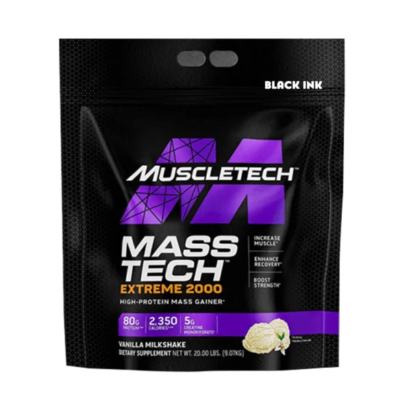 MuscleTech Mass Tech Extreme 2000 High Protein Mass Gainer 20lbs (9.07kg)