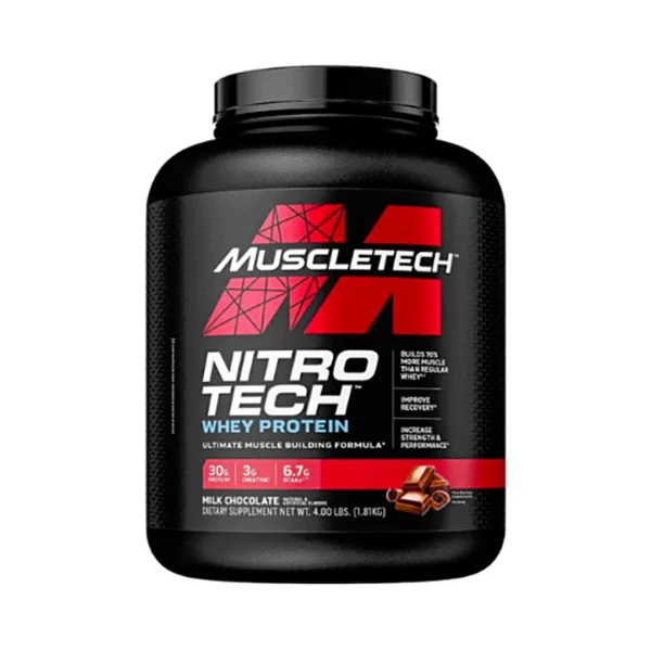 MuscleTech NitroTech Power Ultimate Muscle Amplifying Protein Triple Chocolate Supreme (4lbs)