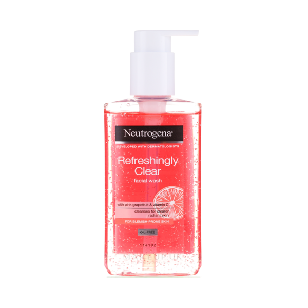 Neutrogena Refreshingly Clear Facial Wash With Pink Grapefruit & Vitamin C For Blemish Prone Skin 200ml