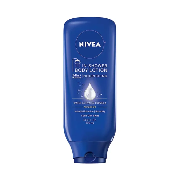 Nivea Nourishing In Shower Lotion, Body Lotion for Dry Skin, 13.5 Fl Oz (400ml)