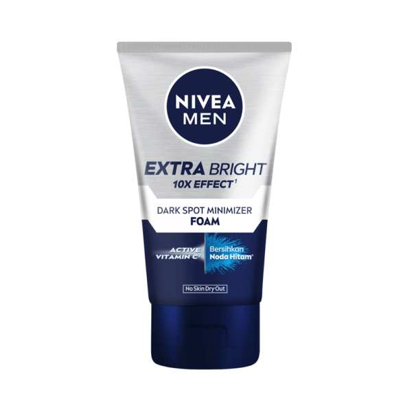 Nivea Extra Bright Dark Spot Minimizer Foam 10X Effect With Active Vitamin C & Bersihkan Noda Hitam 100ml