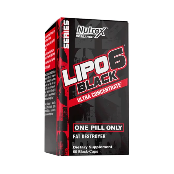 Nutrex Research Lipo 6 Black Ultra Concentrate Dietary Supplement 60 Black Capsules