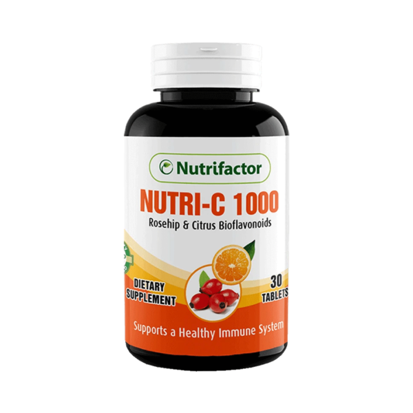 Nutrifactor Nutri C 1000 Rosehip & Citrus Bioflavonoids Dietary Supplement 30 Tablets