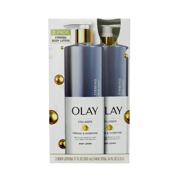 Olay Collagen Firming Hydrating Body Lotion Pack Of 2 17 FL.OZ (502ml)