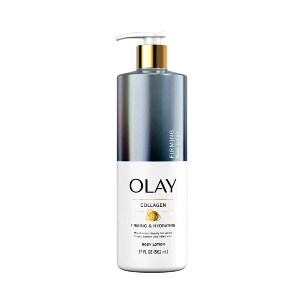 Olay Collagen Firming Hydrating Body Lotion Moisturizes Deeply For Visibly Frimer Skin 17 FL.OZ (502ml)