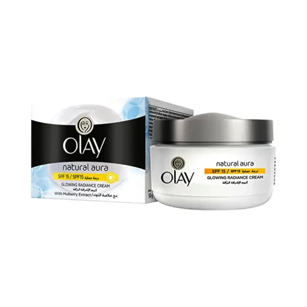 Olay Natural Aura Glowing All In One Radiance Cream SPF 15 50g