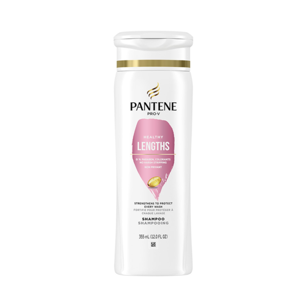 Pantene Pro-V Healthy Lengths Shampoo, Strengthens To Protect Every Wash, 12.0 Fl Oz (355 ml)