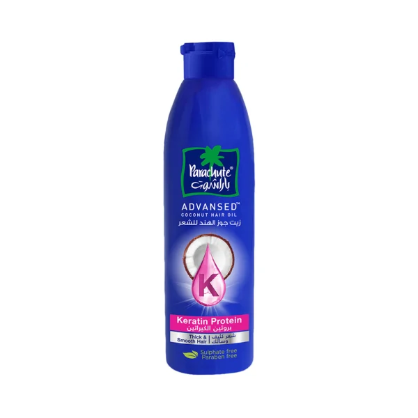 Parachute Advansed Coconut Hair Oil Keratin Protein For Thick & Smooth Hair Sulphate Free 170ml