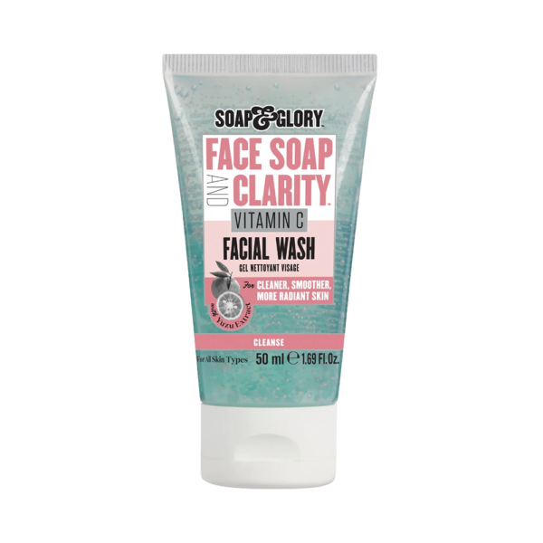 Soap & Glory Face Soap Clarity Facial Wash For Cleaner and Smoother Skin 1.69 Fl Oz 50 ml