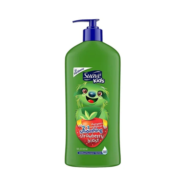 Suave Kids 2 In 1 Shampoo & Conditioner With Strawberry Blast 18 FL.OZ (532ml)