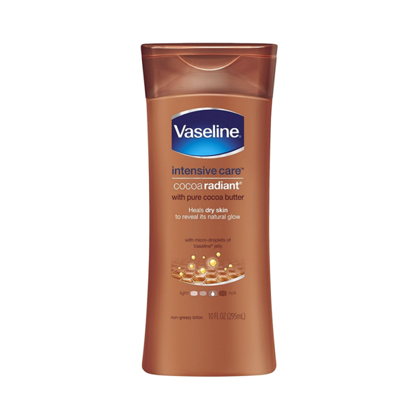 Vaseline Intensive Care, Cocoa Radiant Body Lotion, Heals Dry Skin, 10 oz. (295 ml)