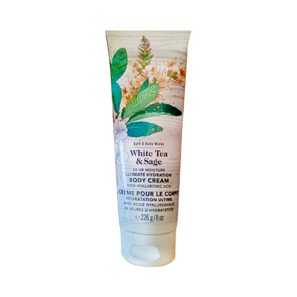 Bath & Body Works White Tea & Sage ultimate Hydration Body Cream, 8 Oz